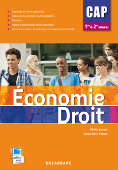 Cover of the book Economie droit cap 1e et 2e annees