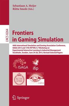 Cover of the book Frontiers in Gaming Simulation