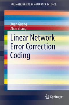 Couverture de l’ouvrage Linear Network Error Correction Coding