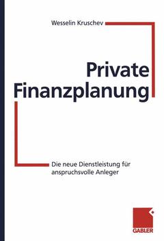 Cover of the book Private Finanzplanung