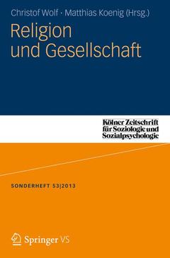 Couverture de l’ouvrage Religion und Gesellschaft