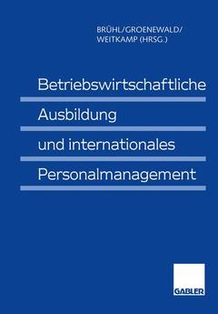 Cover of the book Betriebswirtschaftliche Ausbildung und internationales Personalmanagement