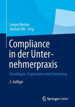Couverture de l’ouvrage Compliance in der Unternehmerpraxis