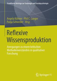Couverture de l’ouvrage Reflexive Wissensproduktion