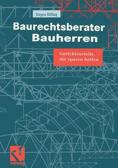 Couverture de l’ouvrage Baurechtsberater Bauherren