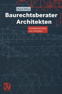 Couverture de l’ouvrage Baurechtsberater Architekten