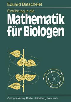 Couverture de l’ouvrage Einführung in die Mathematik für Biologen