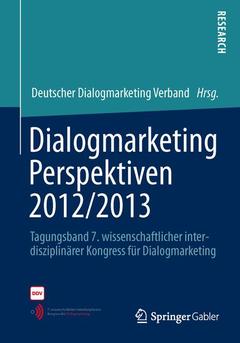 Cover of the book Dialogmarketing Perspektiven 2012/2013