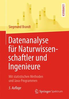 Cover of the book Datenanalyse für Naturwissenschaftler und Ingenieure