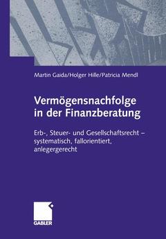Couverture de l’ouvrage Vermögensnachfolge in der Finanzberatung