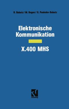 Couverture de l’ouvrage Elektronische Kommunikation — X.400 MHS