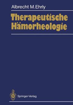 Cover of the book Therapeutische Hämorheologie