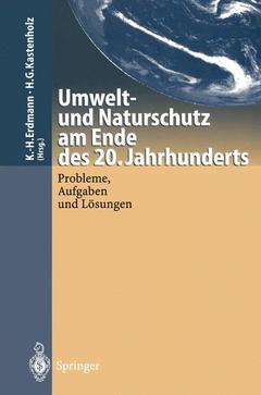 Couverture de l’ouvrage Umwelt-und Naturschutz am Ende des 20. Jahrhunderts