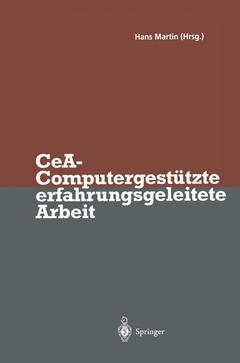Cover of the book CeA — Computergestützte erfahrungsgeleitete Arbeit