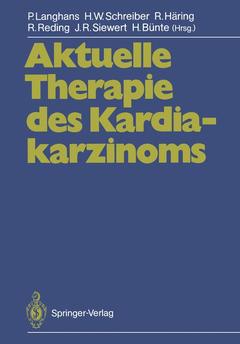 Cover of the book Aktuelle Therapie des Kardiakarzinoms