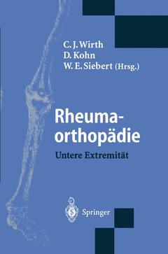 Couverture de l’ouvrage Rheumaorthopädie — Untere Extremität