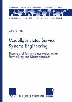 Cover of the book Modellgestütztes Service Systems Engineering