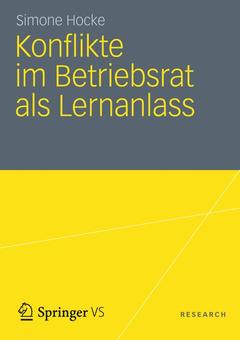 Couverture de l’ouvrage Konflikte im Betriebsrat als Lernanlass