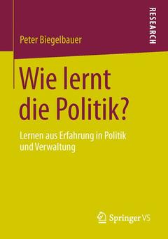 Couverture de l’ouvrage Wie lernt die Politik?