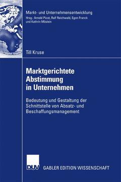 Cover of the book Marktgerichtete Abstimmung in Unternehmen