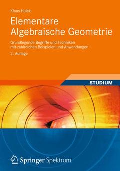 Couverture de l’ouvrage Elementare Algebraische Geometrie