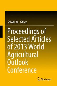 Cover of the book Proceedings of Selected Articles of 2013 World Agricultural Outlook Conference