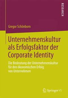 Couverture de l’ouvrage Unternehmenskultur als Erfolgsfaktor der Corporate Identity