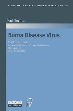 Couverture de l’ouvrage Borna Disease Virus