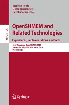 Couverture de l’ouvrage OpenSHMEM and Related Technologies. Experiences, Implementations, and Tools