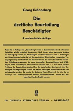 Cover of the book Die Ärztliche Beurteilung Beschädigter