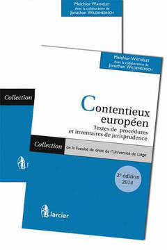Couverture de l’ouvrage Contentieux européen ( 2 tomes)