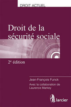 Couverture de l’ouvrage Droit de la sécurité sociale