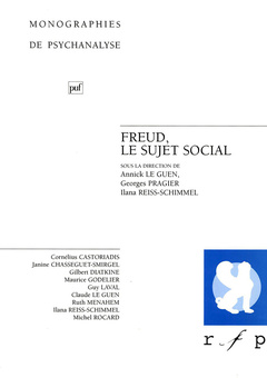 Couverture de l’ouvrage Freud, le sujet social