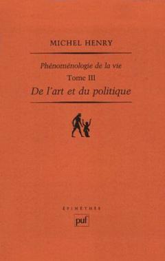 Cover of the book De l'art et du politique