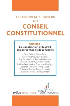Cover of the book Les nouveaux cahiers du conseil constitutionnel n 39