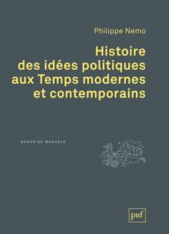 Couverture de l’ouvrage Histoire des idées politiques aux Temps modernes et contemporains