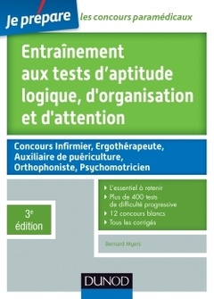 Cover of the book Entraînement aux tests d'aptitude logique, d'organisation et d'attention - 3e édition
