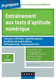 Couverture de l’ouvrage Entrainement aux tests d'aptitude numerique - 3e edition