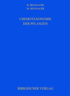 Couverture de l’ouvrage Chemotaxonomie der Pflanzen