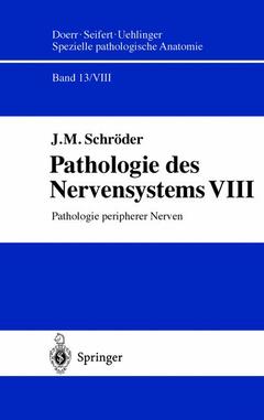 Couverture de l’ouvrage Pathologie des Nervensystems VIII