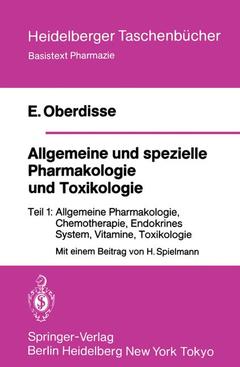 Couverture de l’ouvrage Allgemeine und spezielle Pharmakologie und Toxikologie