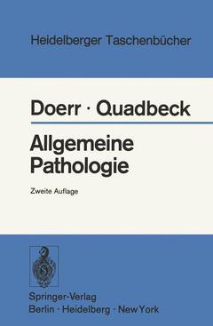 Couverture de l’ouvrage Allgemeine Pathologie