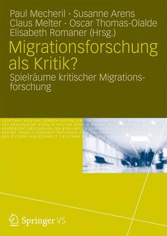 Couverture de l’ouvrage Migrationsforschung als Kritik?