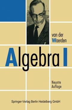 Couverture de l’ouvrage Algebra I