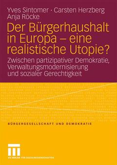 Couverture de l’ouvrage Der Bürgerhaushalt in Europa - eine realistische Utopie?