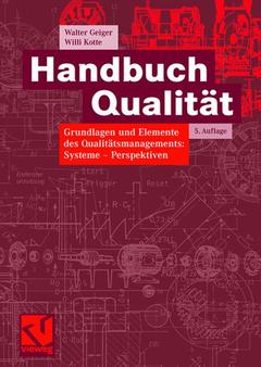 Couverture de l’ouvrage Handbuch Qualität