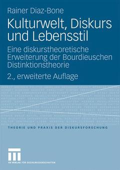 Couverture de l’ouvrage Kulturwelt, Diskurs und Lebensstil