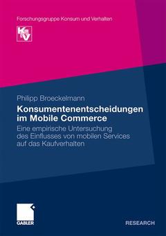 Cover of the book Konsumentenentscheidungen im Mobile Commerce
