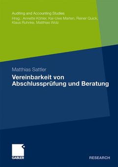 Cover of the book Vereinbarkeit von Abschlussprüfung und Beratung