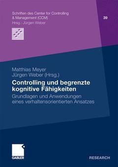 Cover of the book Controlling und begrenzte kognitive Fähigkeiten